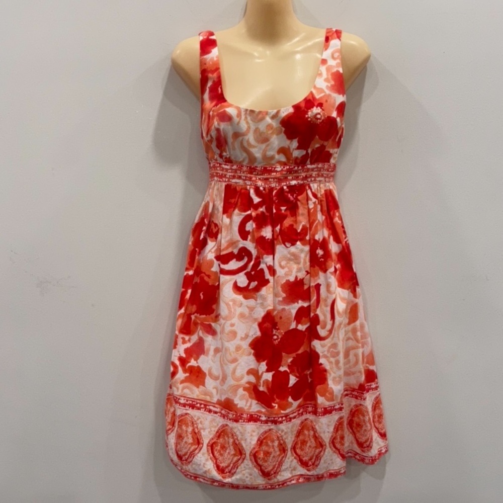 Adrianna Papell Floral Empire Waist Sundress size 4